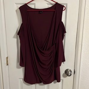 Torrid burgundy formal top